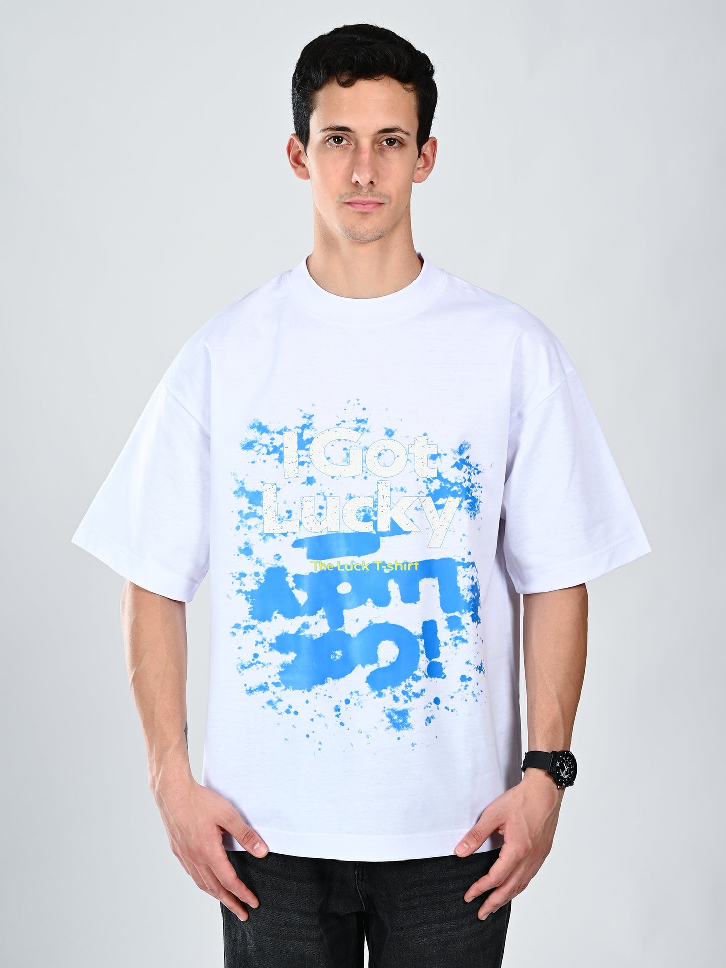 Albion  Regular Fit White Casual Cotton T-Shirt