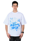 Albion  Regular Fit White Casual Cotton T-Shirt