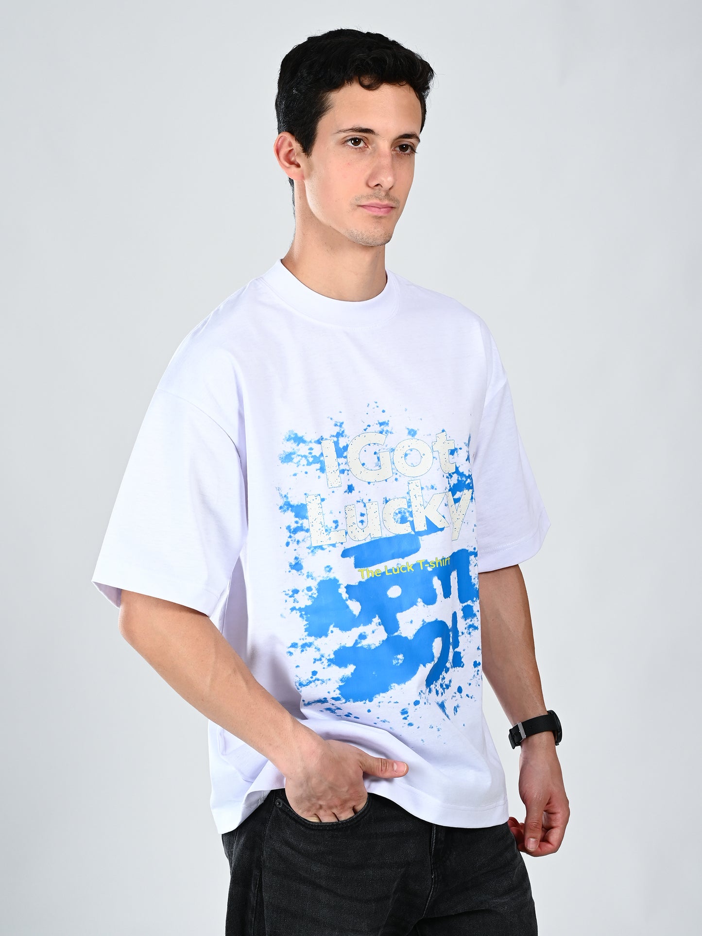 Albion  Regular Fit White Casual Cotton T-Shirt