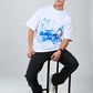 Albion  Regular Fit White Casual Cotton T-Shirt