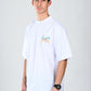 Albion  Regular Fit White Casual Cotton T-Shirt