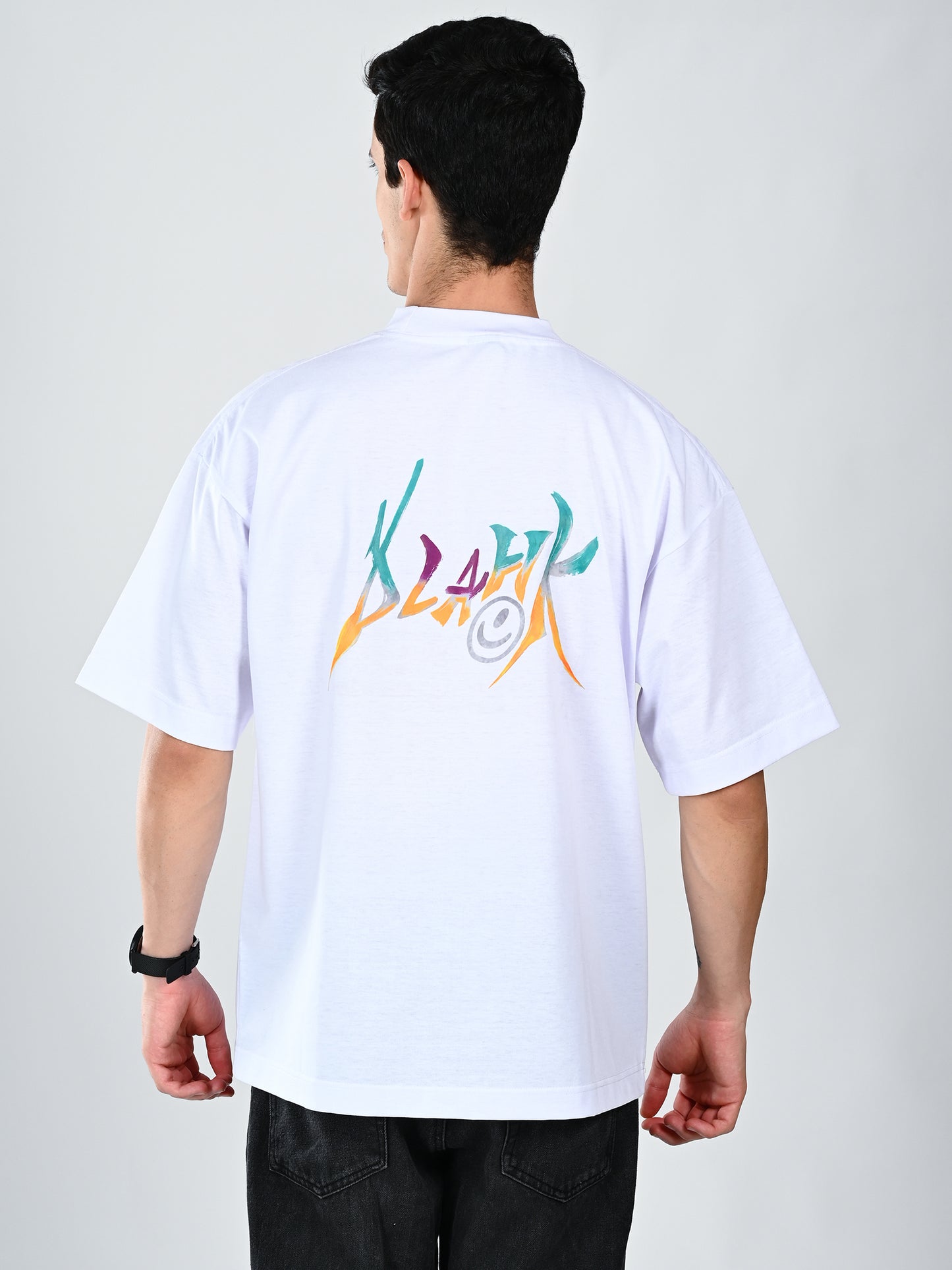 Albion  Regular Fit White Casual Cotton T-Shirt