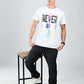 Albion  Regular Fit Black Casual Cotton T-Shirt