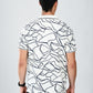 Albion  Regular Fit White Casual Cotton T-Shirt