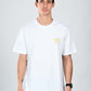 Albion  Regular Fit White Casual Cotton T-Shirt