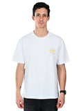 Albion  Regular Fit White Casual Cotton T-Shirt