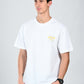 Albion  Regular Fit White Casual Cotton T-Shirt