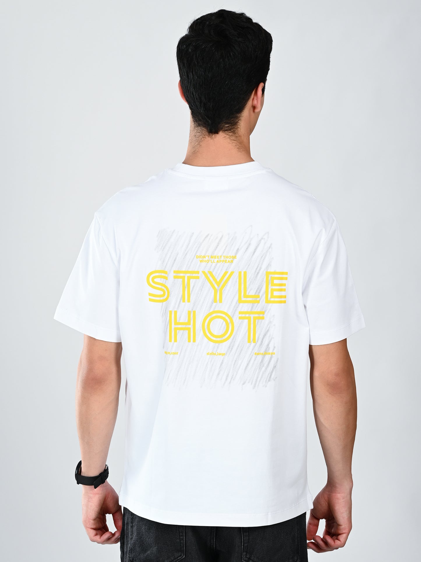 Albion  Regular Fit White Casual Cotton T-Shirt