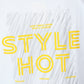Albion  Regular Fit White Casual Cotton T-Shirt