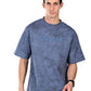 Albion  Regular Fit Navy Casual Cotton T-Shirt