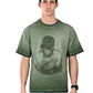 Albion  Regular Fit Olive Casual Cotton T-Shirt