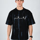 Albion  Regular Fit Black Casual Cotton T-Shirt