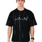 Albion  Regular Fit Black Casual Cotton T-Shirt