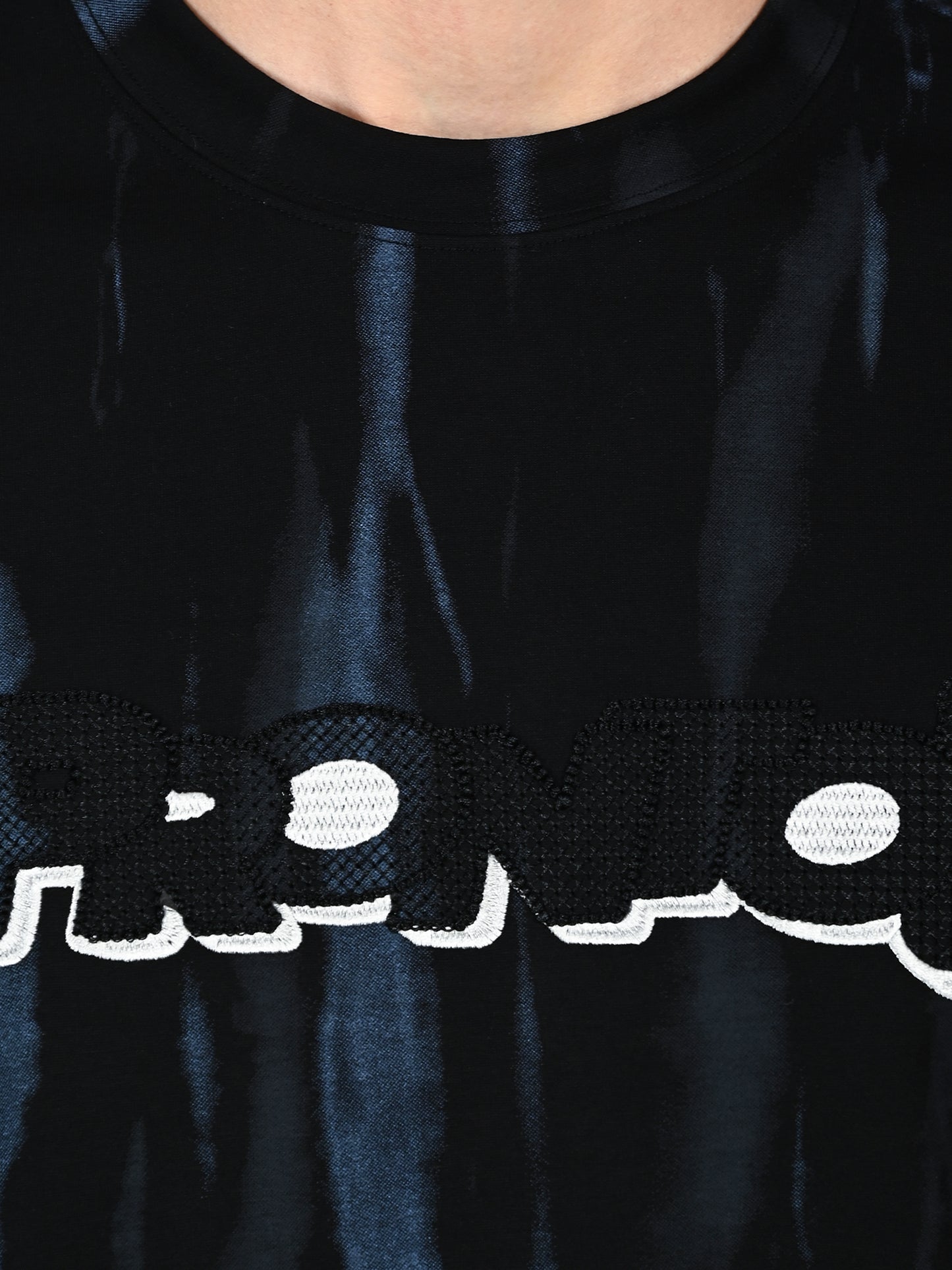 Albion  Regular Fit Black Casual Cotton T-Shirt