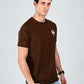 Albion  Regular Fit Coffee Casual Cotton T-Shirt