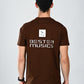 Albion  Regular Fit Coffee Casual Cotton T-Shirt