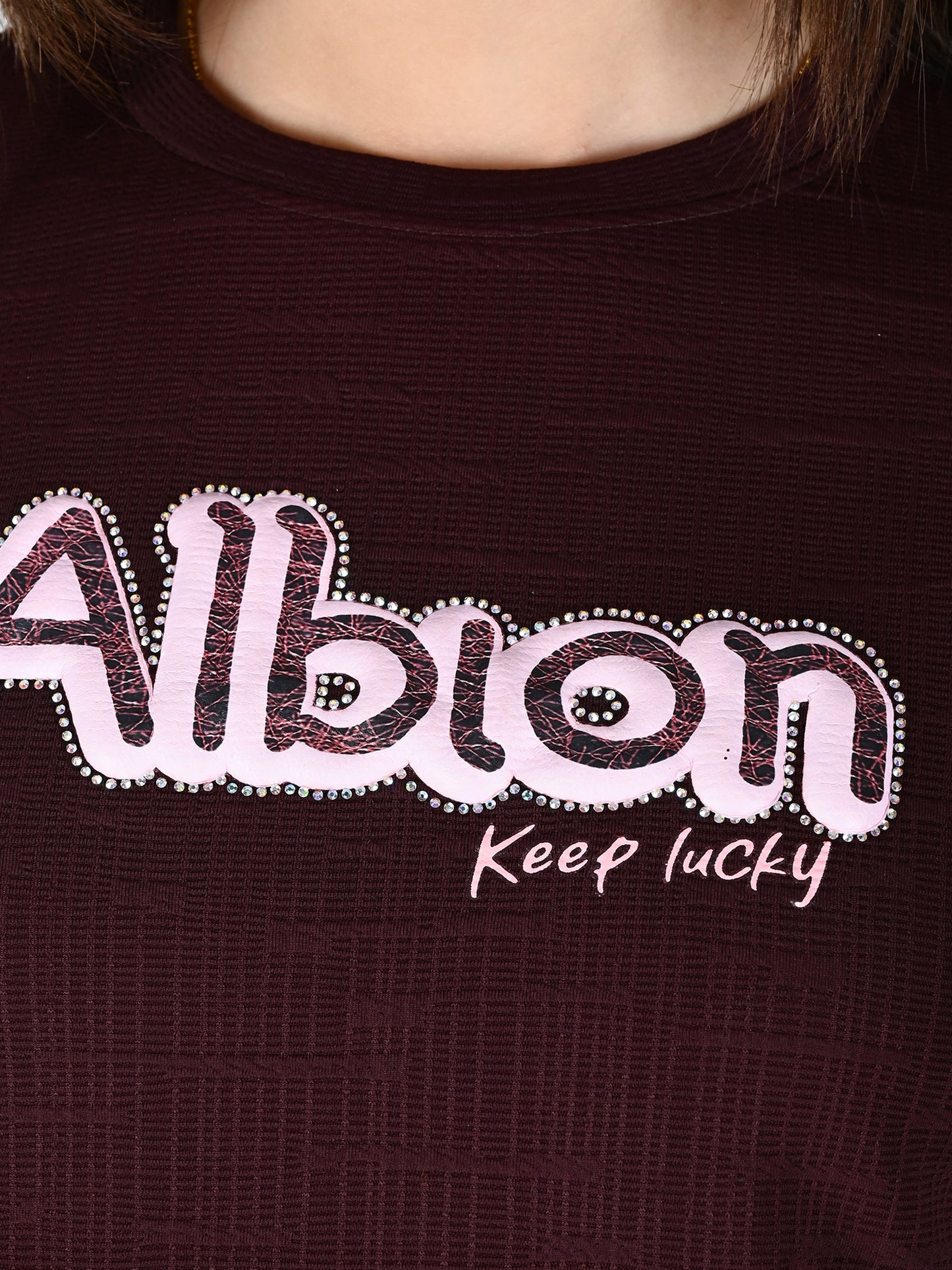 Albion Women Wine Glam Corset with Sculpted Fit