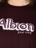 Albion Women Wine Glam Corset with Sculpted Fit