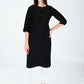 AlbionWomen Black Straight Kurta for Daily Wear