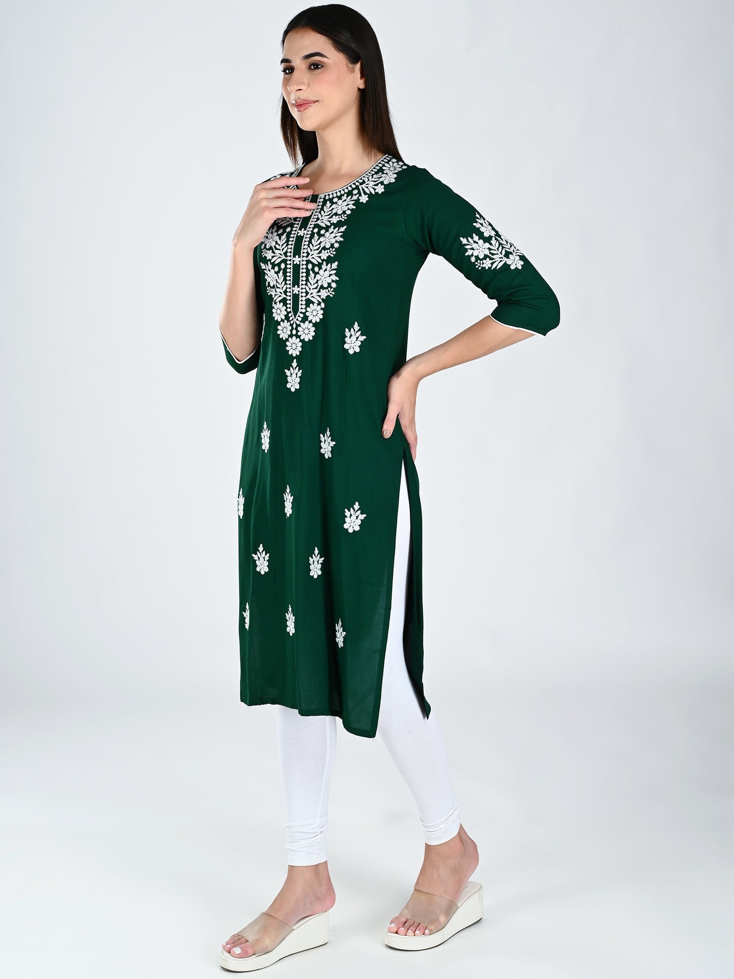 AlbionWomen  Multi  Straight Kurta for Daily Wear