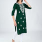 AlbionWomen  Multi  Straight Kurta for Daily Wear