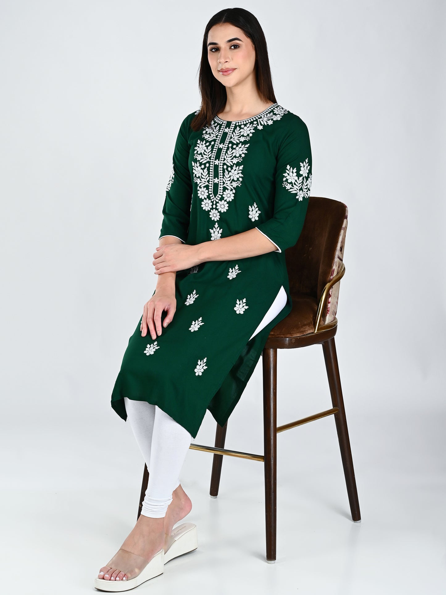 AlbionWomen  Multi  Straight Kurta for Daily Wear