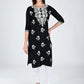 AlbionWomen Black Straight Kurta for Daily Wear