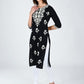 AlbionWomen Black Straight Kurta for Daily Wear