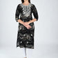 AlbionWomen Black Straight Kurta Comfortable for All-Day Wear