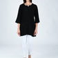 AlbionWomen Black Straight Kurta Comfortable for All-Day Wear