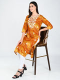 AlbionWomen Red Straight Kurta Comfortable for All-Day Wear