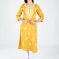 AlbionWomen Mustard Straight Kurta Comfortable for All-Day Wear