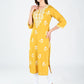 AlbionWomen Mustard Straight Kurta Comfortable for All-Day Wear