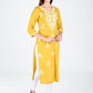 AlbionWomen Mustard Straight Kurta Comfortable for All-Day Wear