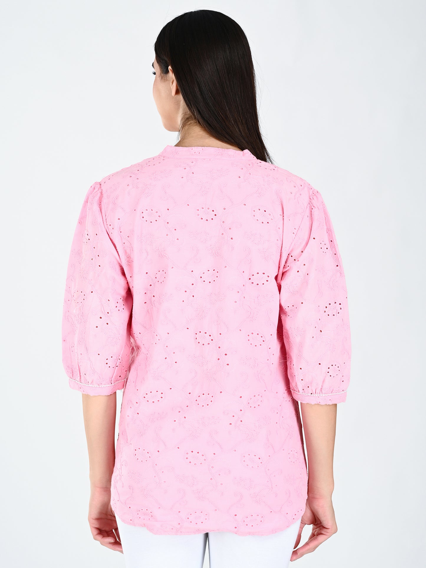 AlbionWomen Pink Straight Kurta Comfortable for All-Day Wear