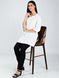 AlbionWomen Whie Straight Kurta Comfortable for All-Day Wear
