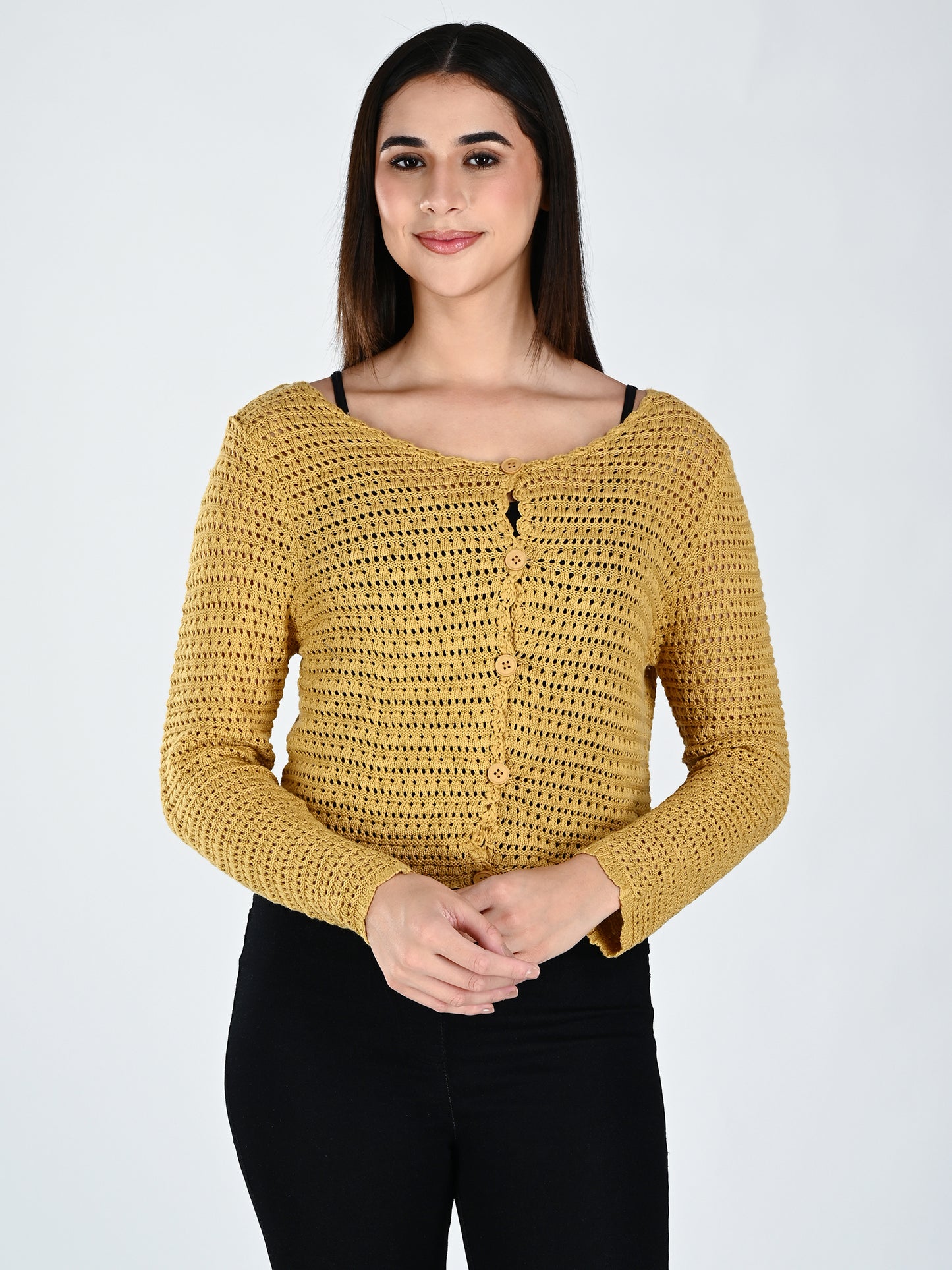 Albion Women Rust Soft Knit Casual Top,For Everyday Comfort