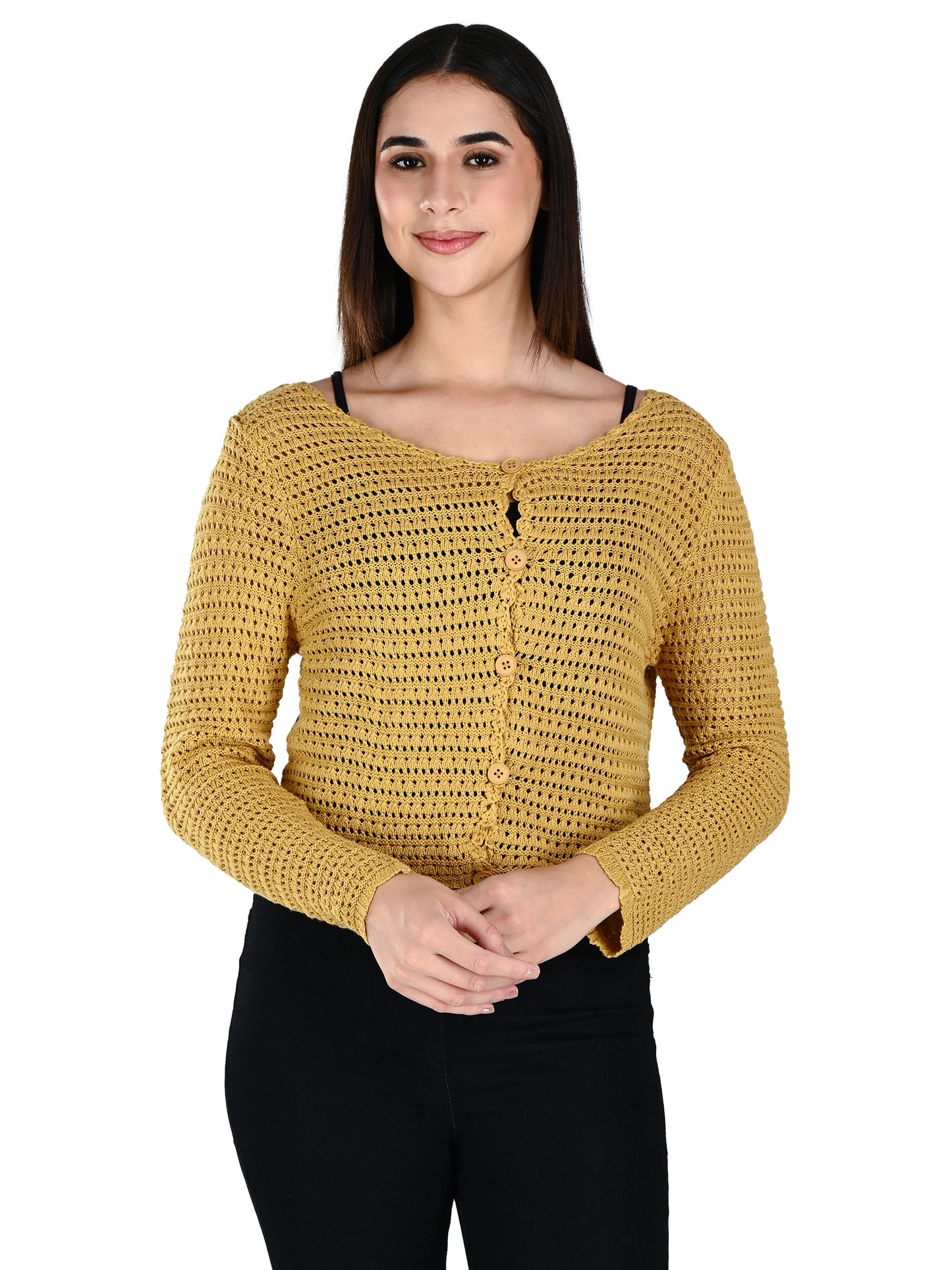 Albion Women Rust Soft Knit Casual Top,For Everyday Comfort