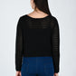Albion Women Black Soft Knit Casual Top,For Everyday Comfort