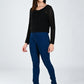 Albion Women Black Soft Knit Casual Top,For Everyday Comfort