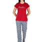 Albion Women Stylish Maroon Nightwear