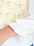 Albion Women Multicolor Floral Lace Yoke Top
