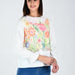 Albion Women Multicolor Floral Lace Yoke Top
