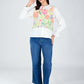 Albion Women Multicolor Floral Lace Yoke Top