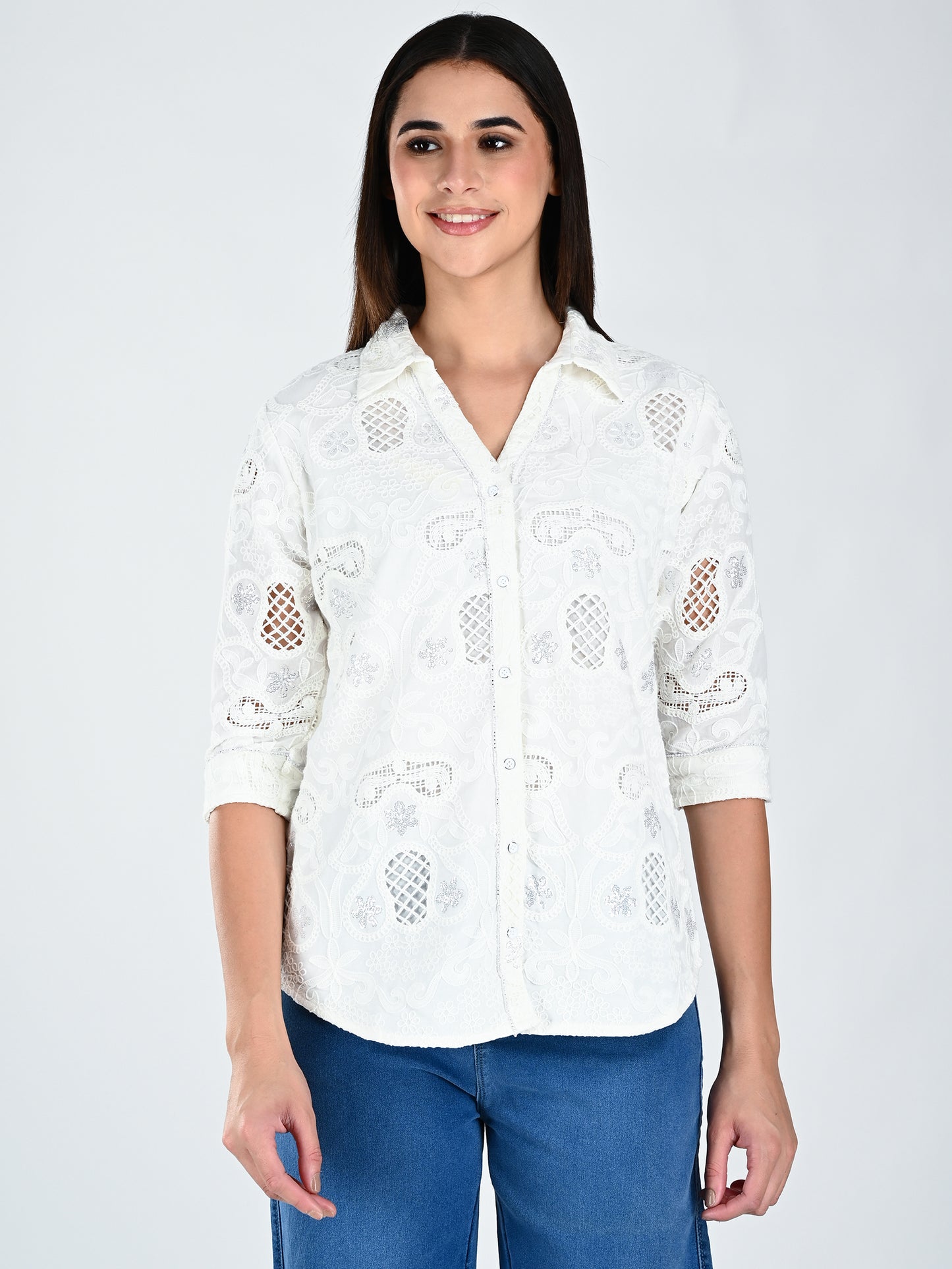 Albion Women Button Down Shirt Style Top | Regular Fit