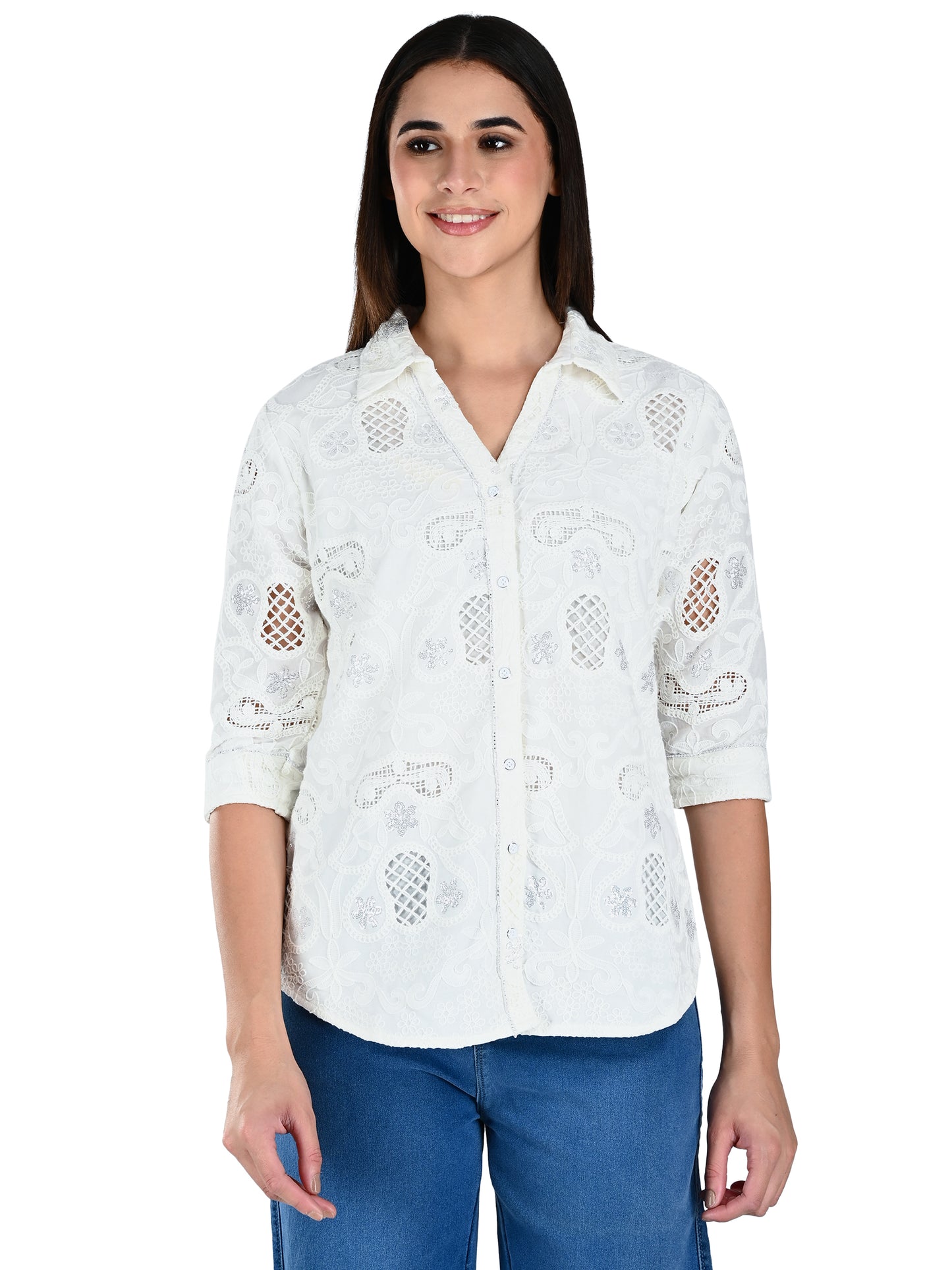 Albion Women Button Down Shirt Style Top | Regular Fit