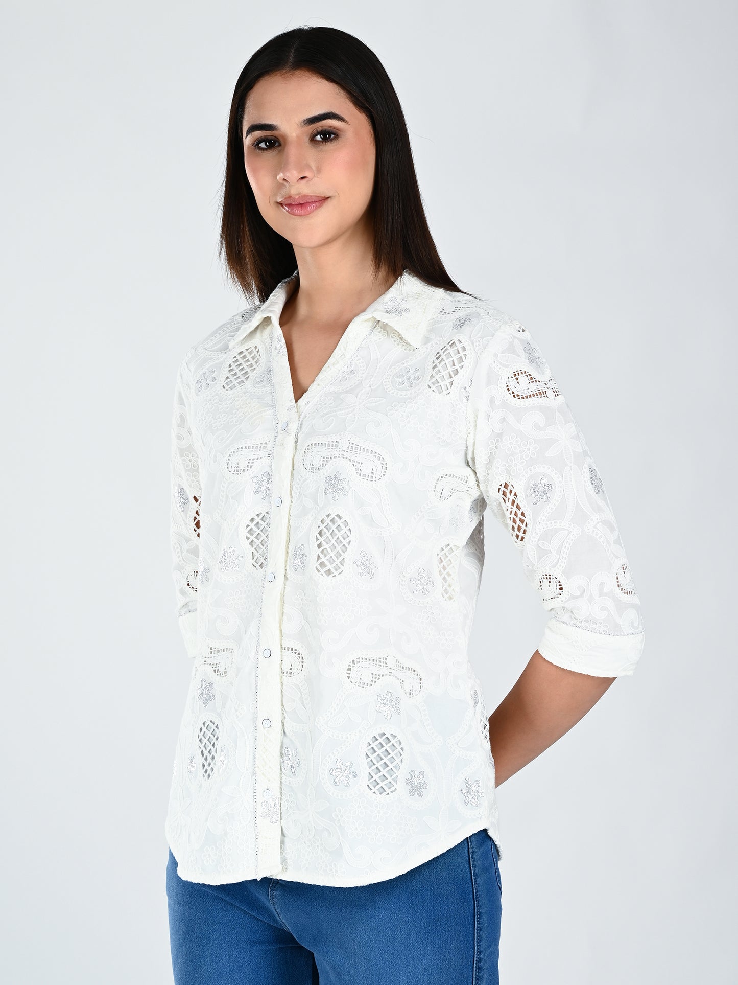Albion Women Button Down Shirt Style Top | Regular Fit