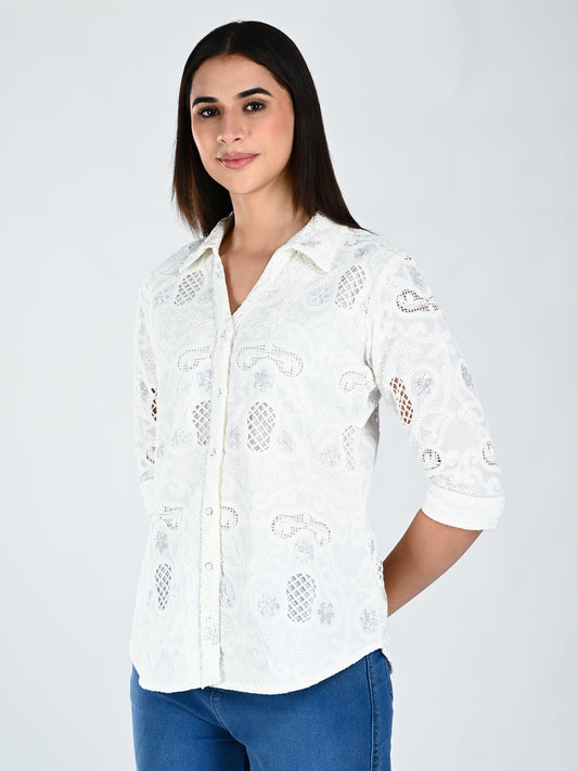 Albion Women Button Down Shirt Style Top | Regular Fit