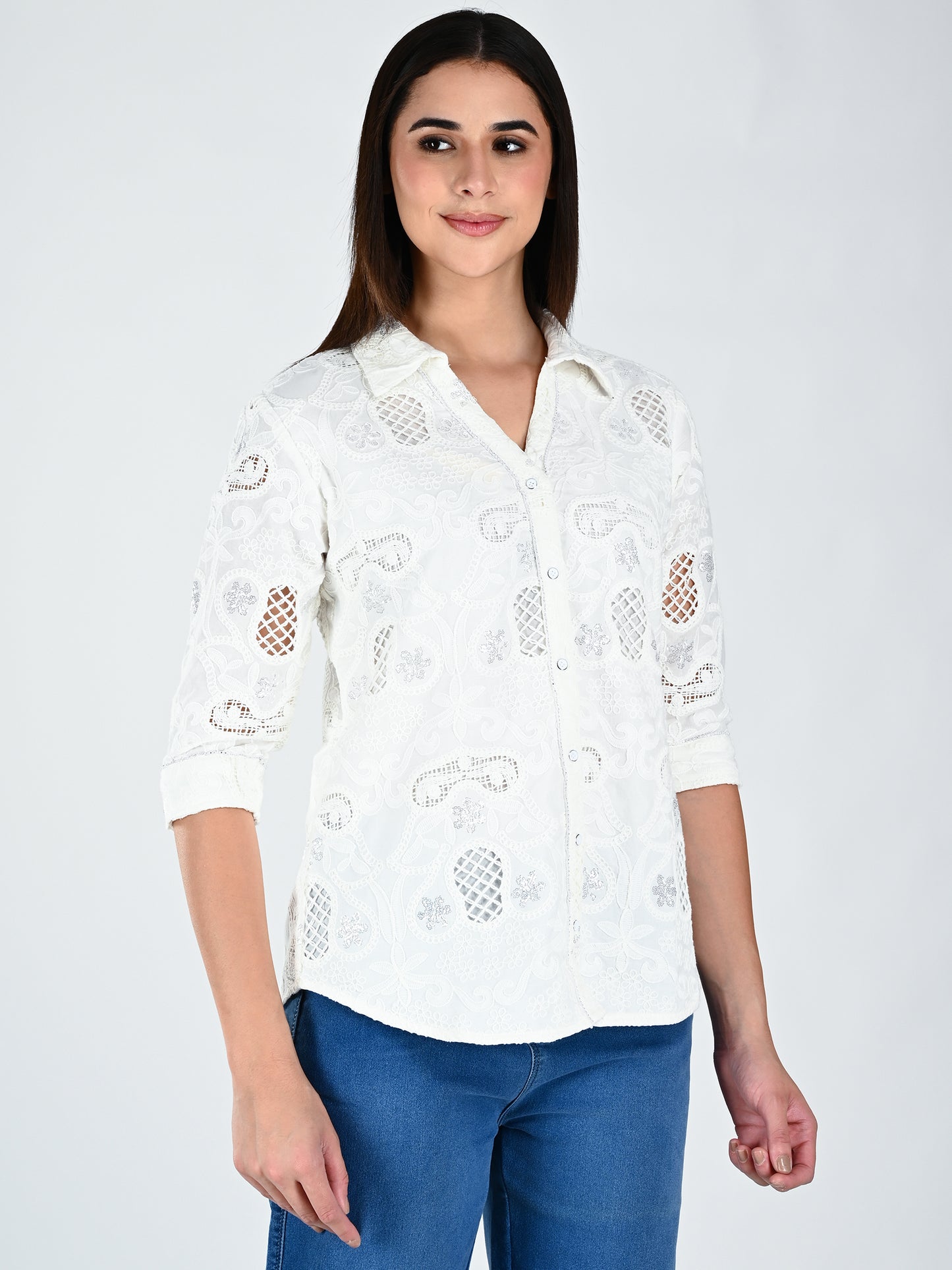 Albion Women Button Down Shirt Style Top | Regular Fit