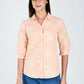 Albion Women Peach  Threadwork Casual Shirt